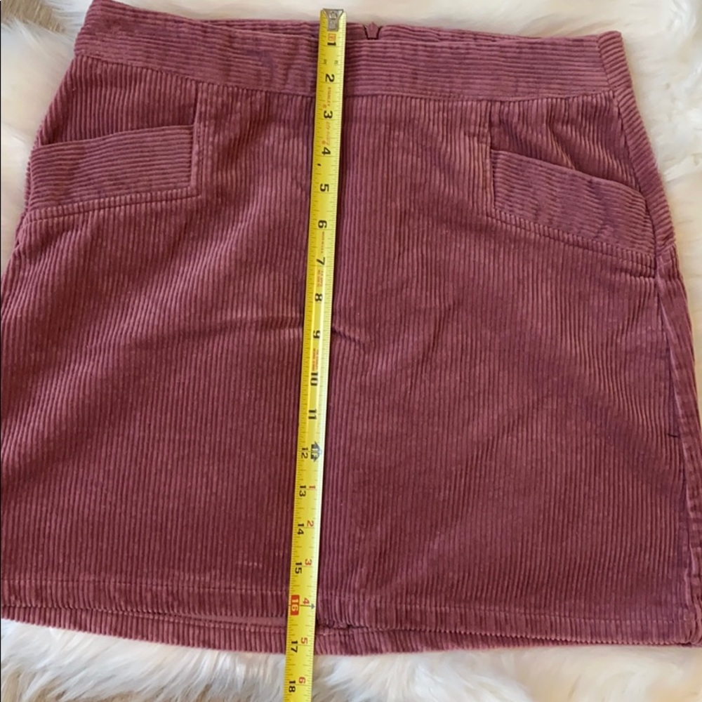 Corduroy Muave Mini Skirt - Picture 5 of 8